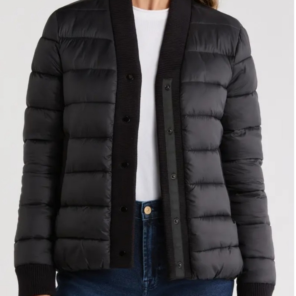 Rebecca Minkoff Black Quilted Bomber Puffer Jacket – New With Tags!
